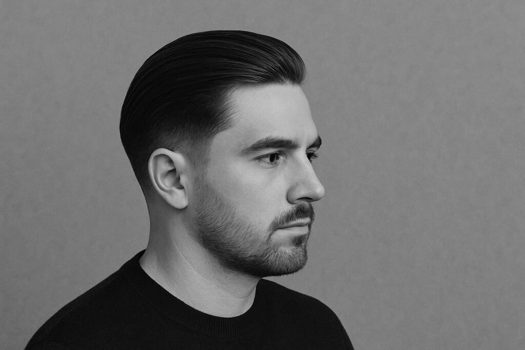 Low Taper Fade with Long Hair