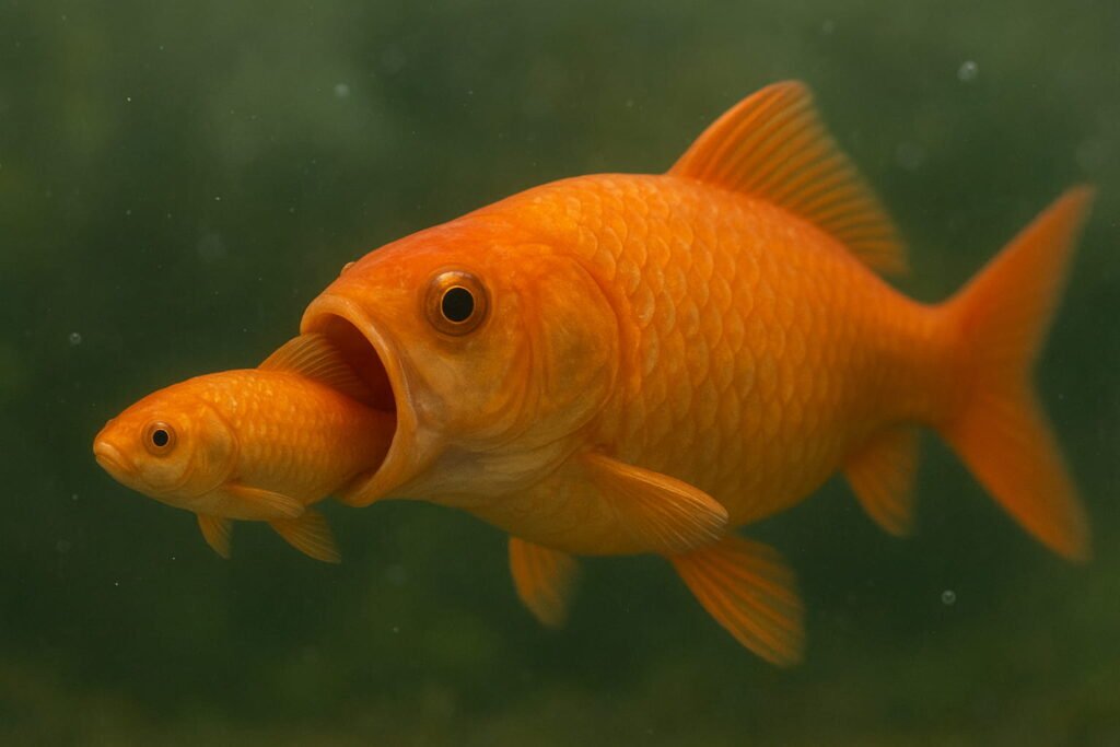 Goldfish Swallowing